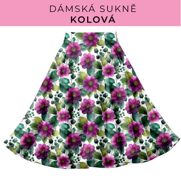 DÁMSKÝ střih - Kolová sukně