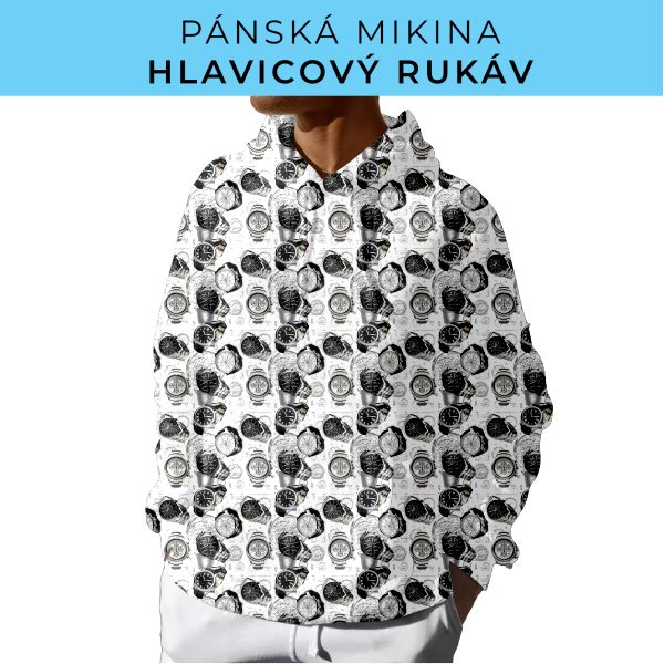 PÁNSKÝ střih - mikina s kapucí