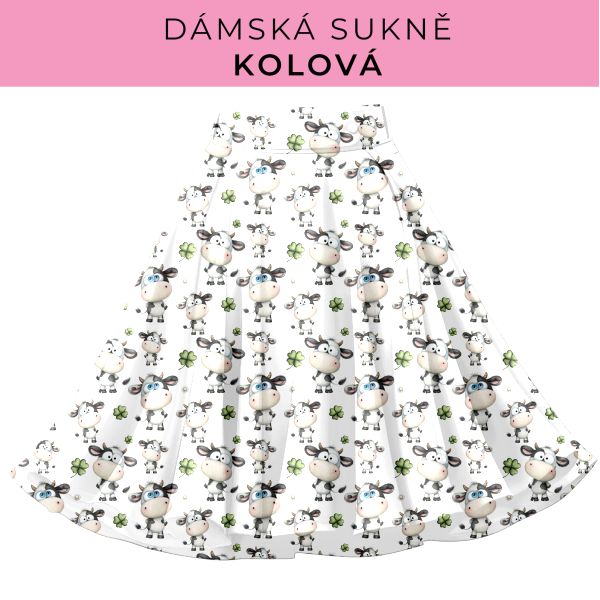 DÁMSKÝ střih - Kolová sukně
