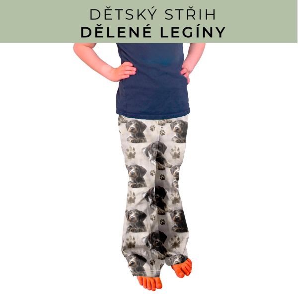 Dětský střih - Dělené legíny