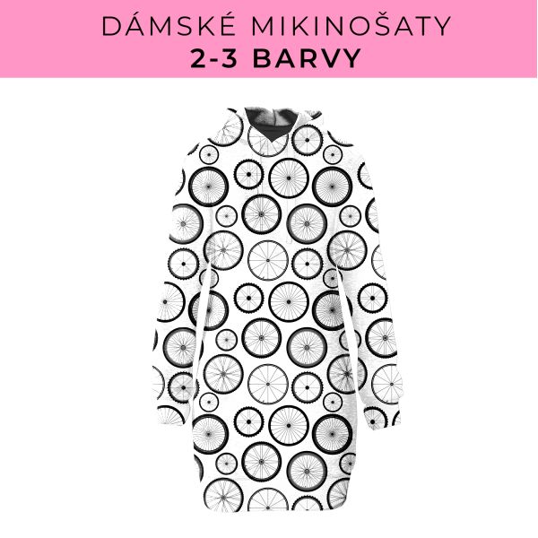 DÁMSKÝ střih - Mikinošaty 2-3 barvy