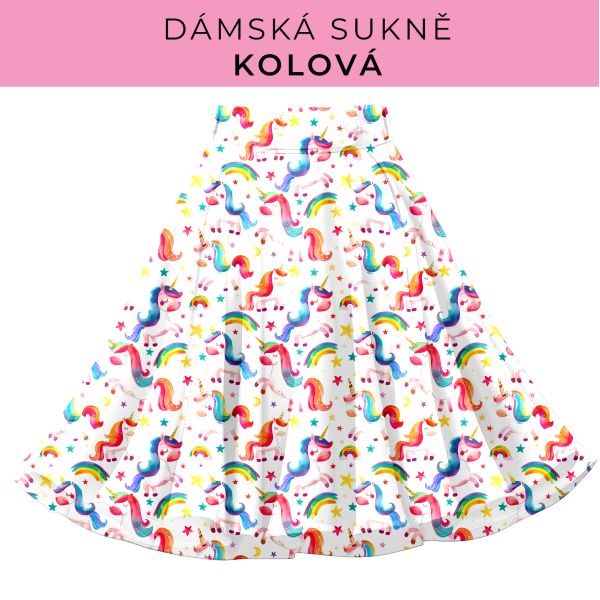 DÁMSKÝ střih - Kolová sukně