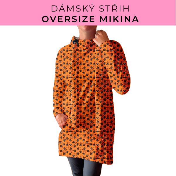 DÁMSKÝ střih - Oversize mikina