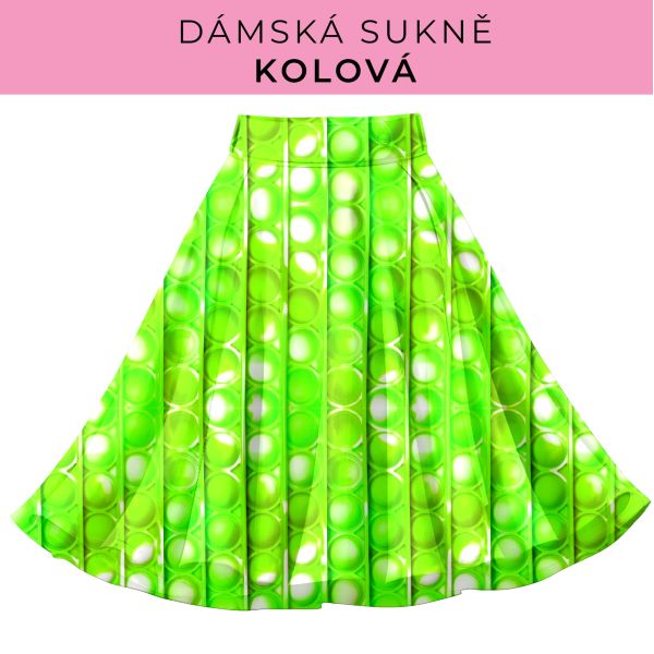 DÁMSKÝ střih - Kolová sukně