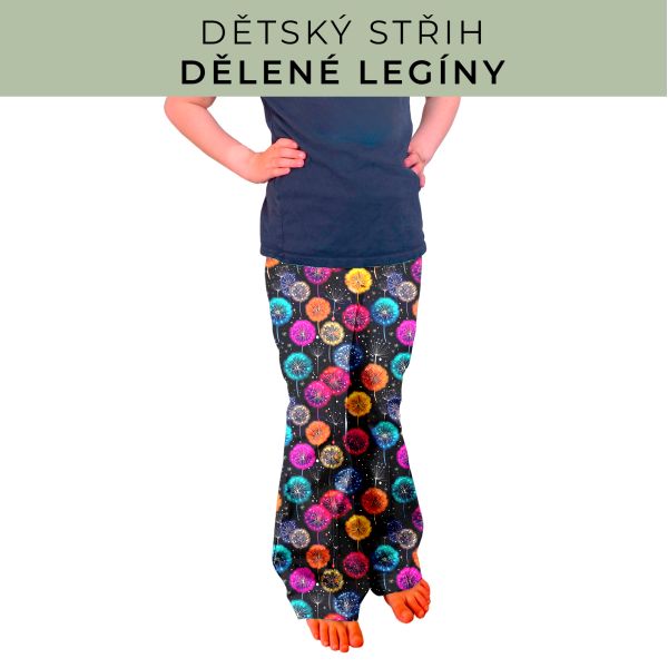 Dětský střih - Dělené legíny