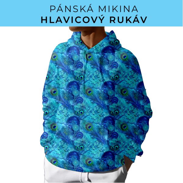 PÁNSKÝ střih - mikina s kapucí