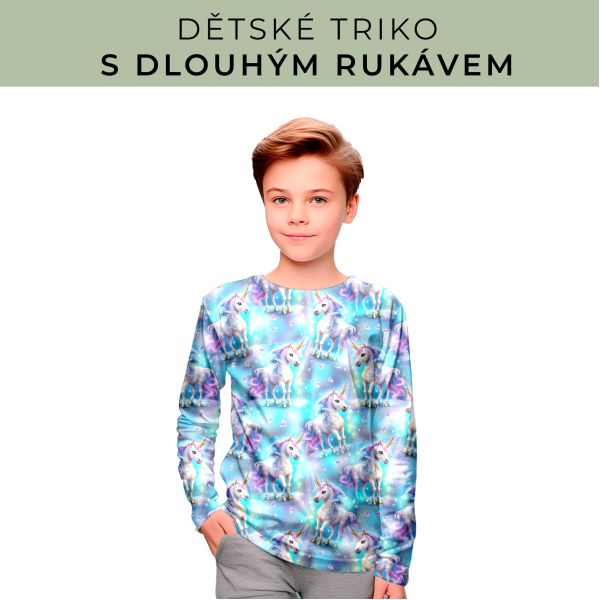 DĚTSKÝ střih - triko dlouhý rukáv
