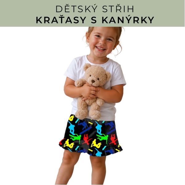Dětský střih - Kraťásky s kanýrkem