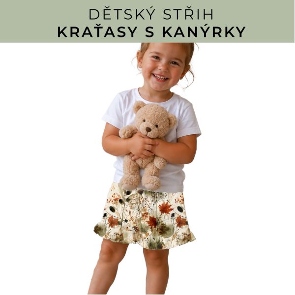 Dětský střih - Kraťásky s kanýrkem