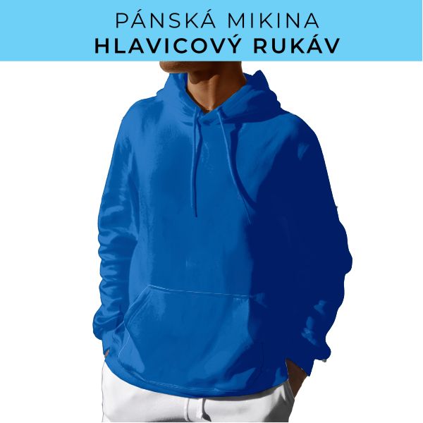 PÁNSKÝ střih - mikina s kapucí