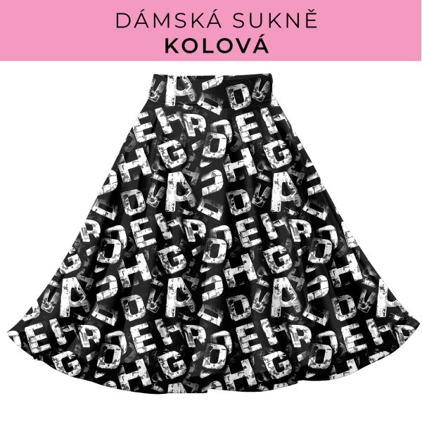 DÁMSKÝ střih - Kolová sukně