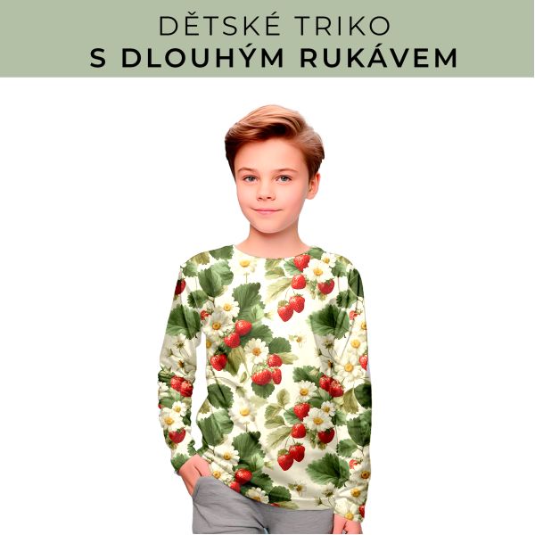 DĚTSKÝ střih - triko dlouhý rukáv