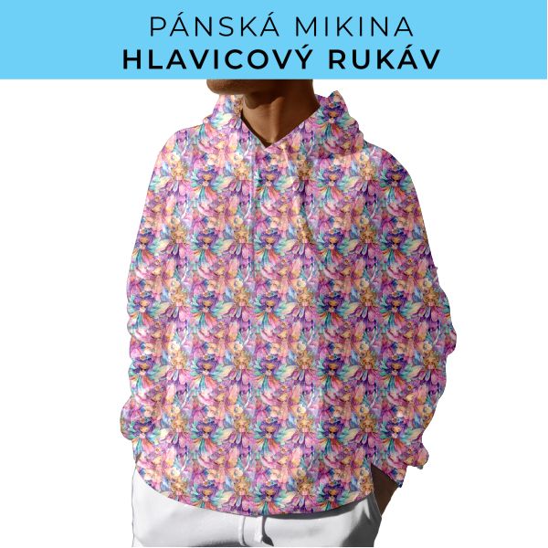 PÁNSKÝ střih - mikina s kapucí
