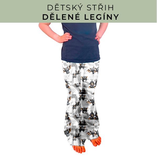 Dětský střih - Dělené legíny