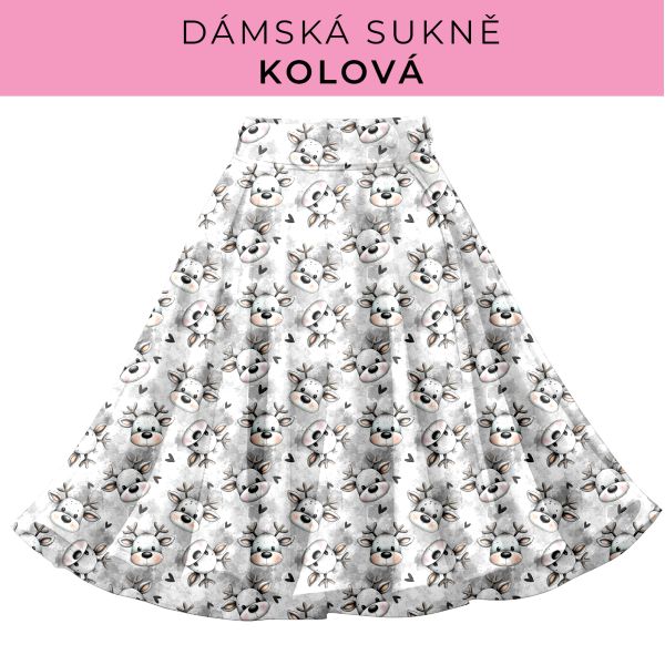 DÁMSKÝ střih - Kolová sukně