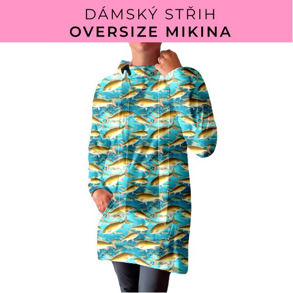 DÁMSKÝ střih - Oversize mikina