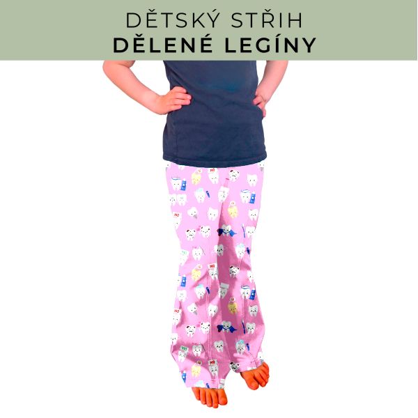 Dětský střih - Dělené legíny