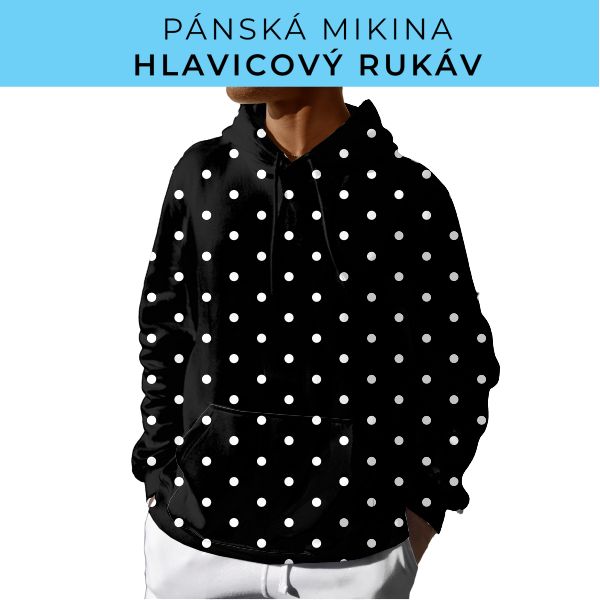 PÁNSKÝ střih - mikina s kapucí
