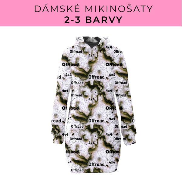 DÁMSKÝ střih - Mikinošaty 2-3 barvy