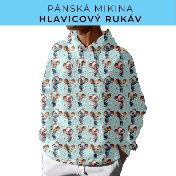 PÁNSKÝ střih - mikina s kapucí
