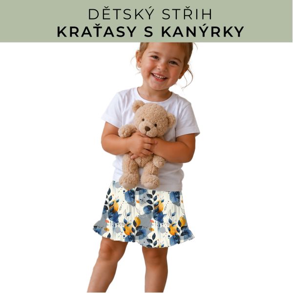 Dětský střih - Kraťásky s kanýrkem
