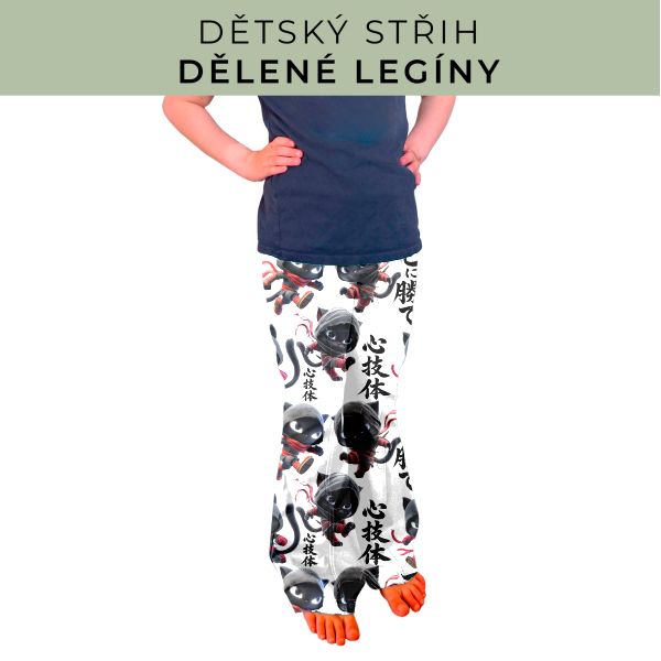 Dětský střih - Dělené legíny