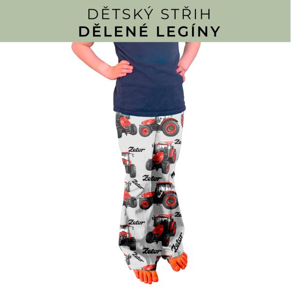Dětský střih - Dělené legíny