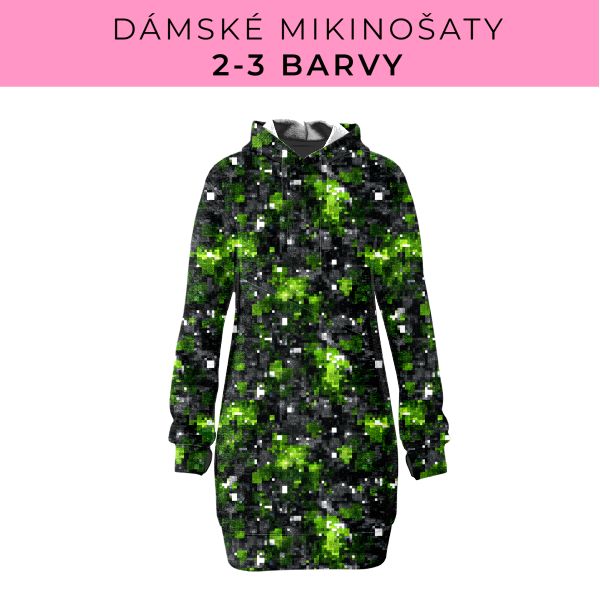 DÁMSKÝ střih - Mikinošaty 2-3 barvy