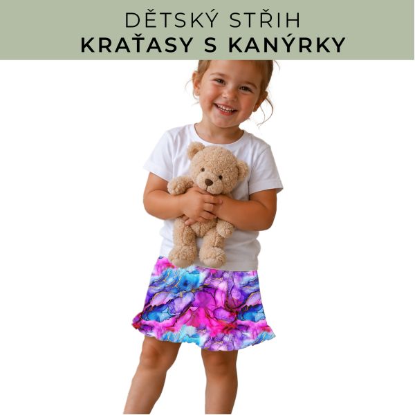 Dětský střih - Kraťásky s kanýrkem