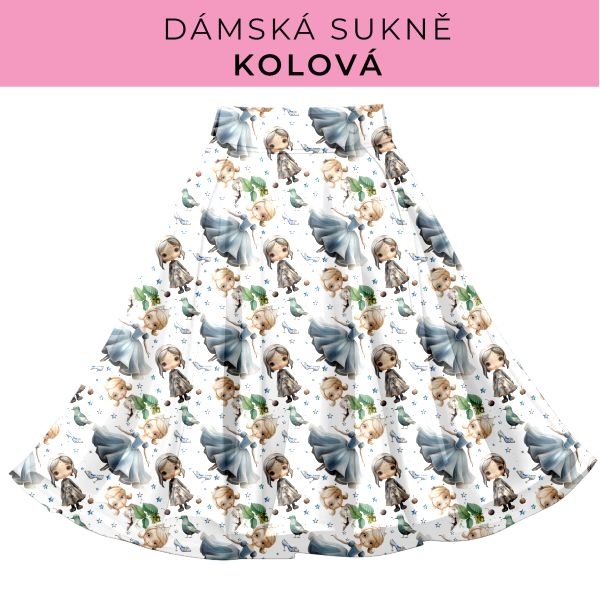 DÁMSKÝ střih - Kolová sukně