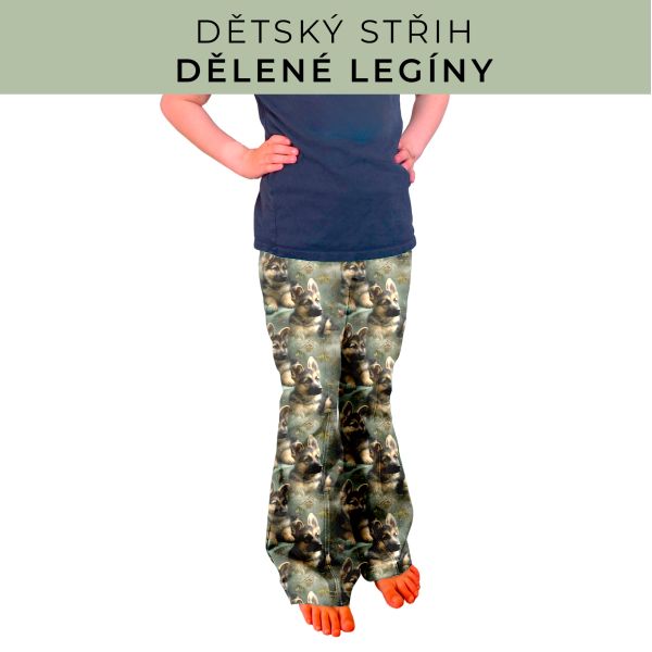 Dětský střih - Dělené legíny