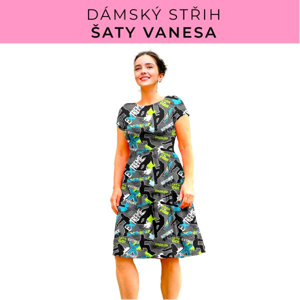 Dámský střih šaty Vanesa