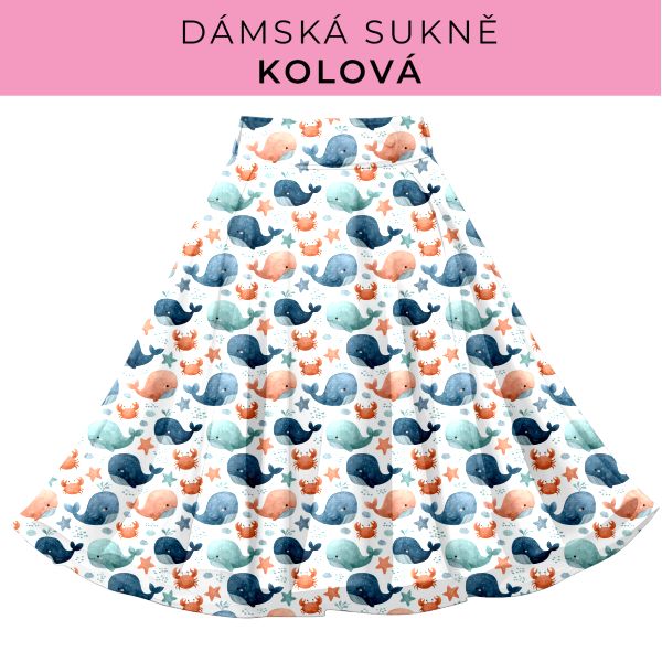 DÁMSKÝ střih - Kolová sukně