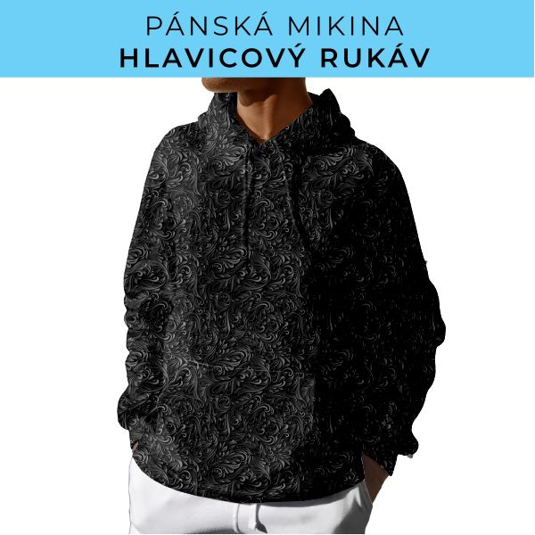 PÁNSKÝ střih - mikina s kapucí