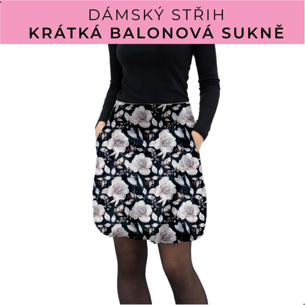 Dámský střih - balonová krátká sukně