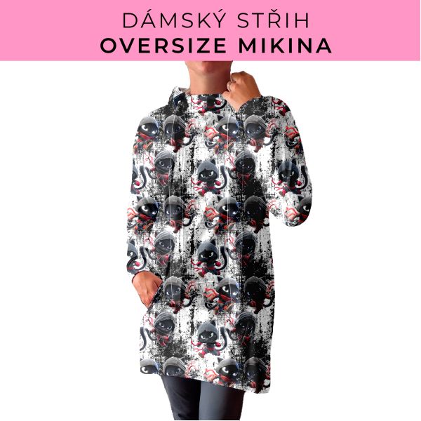 DÁMSKÝ střih - Oversize mikina