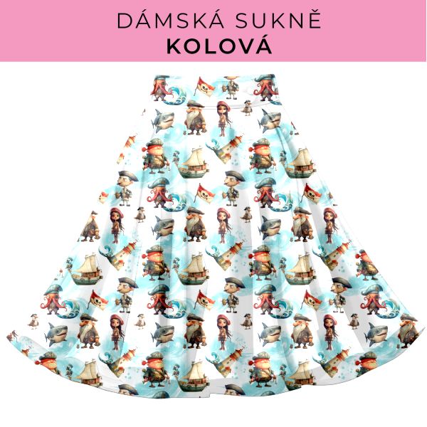DÁMSKÝ střih - Kolová sukně