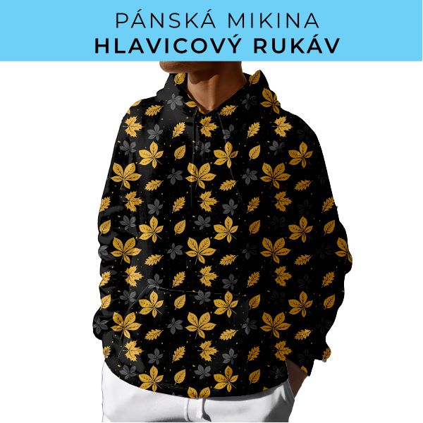 PÁNSKÝ střih - mikina s kapucí