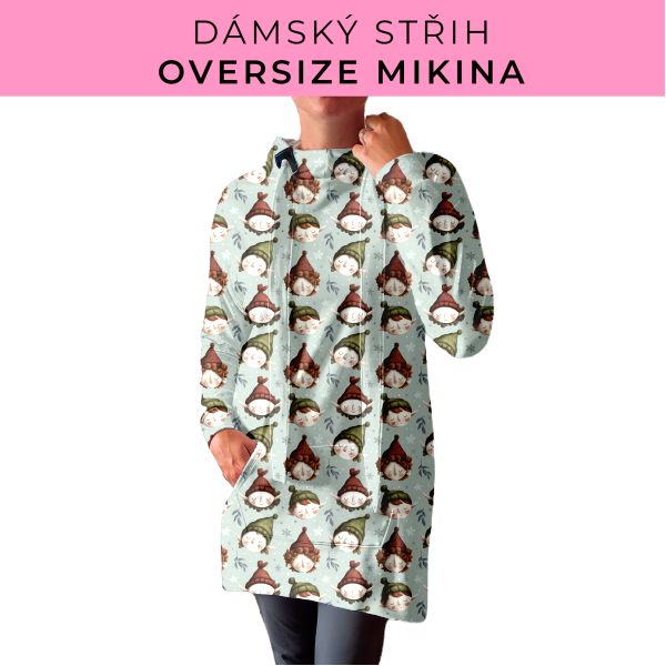 DÁMSKÝ střih - Oversize mikina