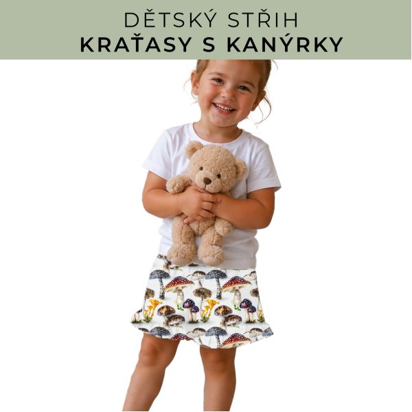 Dětský střih - Kraťásky s kanýrkem