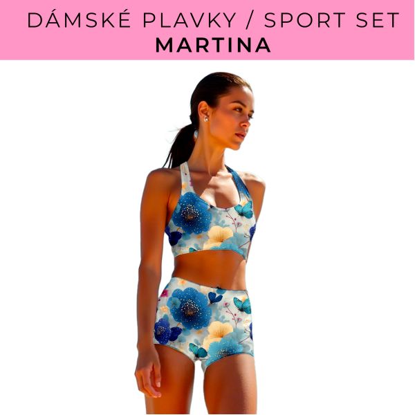 Dámský střih - plavky / sportovní set Martina