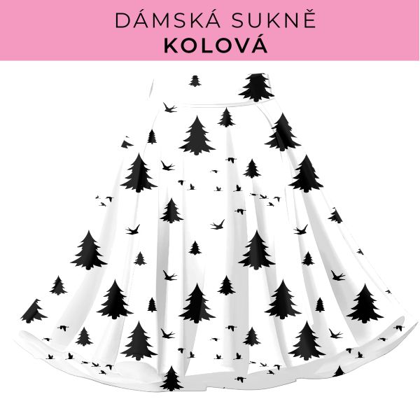 DÁMSKÝ střih - Kolová sukně