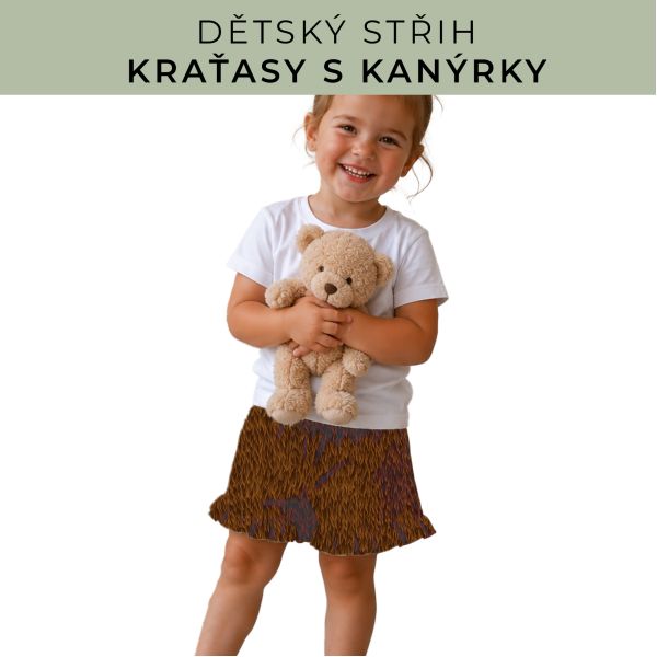 Dětský střih - Kraťásky s kanýrkem