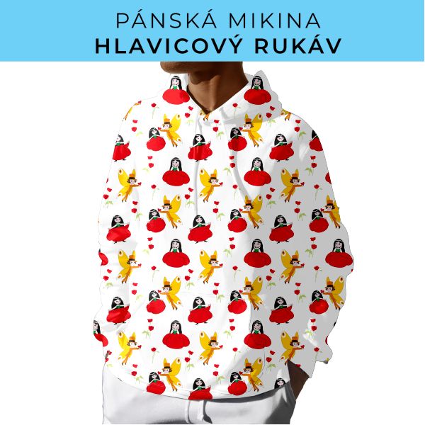 PÁNSKÝ střih - mikina s kapucí