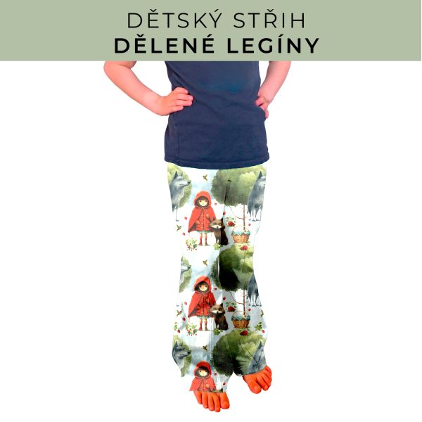 Dětský střih - Dělené legíny