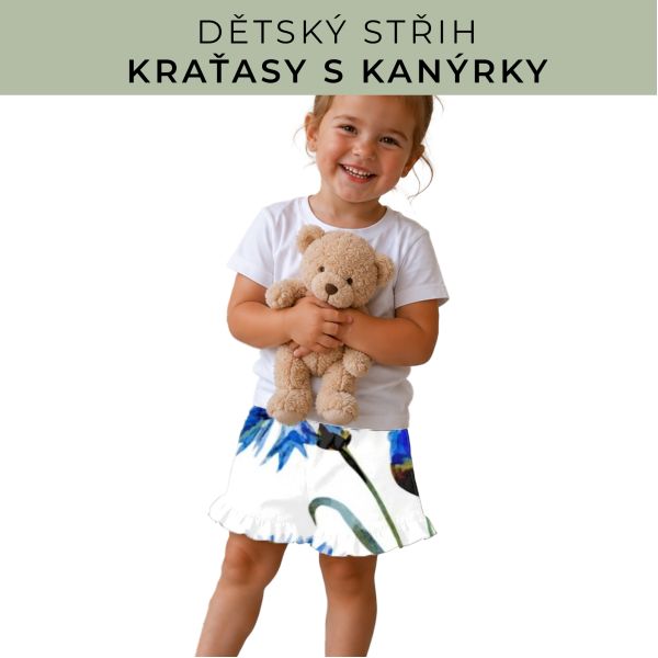 Dětský střih - Kraťásky s kanýrkem