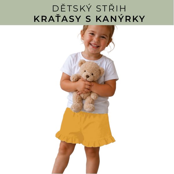 Dětský střih - Kraťásky s kanýrkem