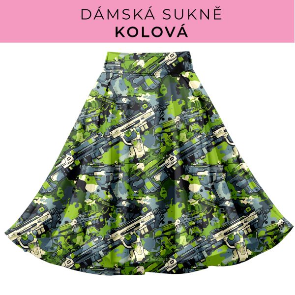 DÁMSKÝ střih - Kolová sukně