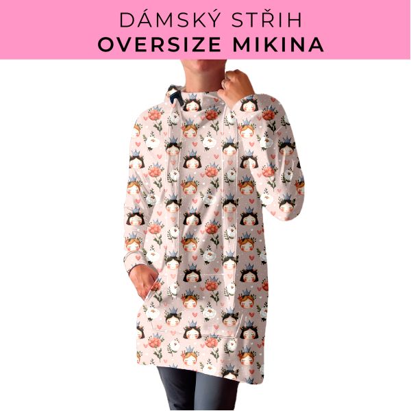 DÁMSKÝ střih - Oversize mikina