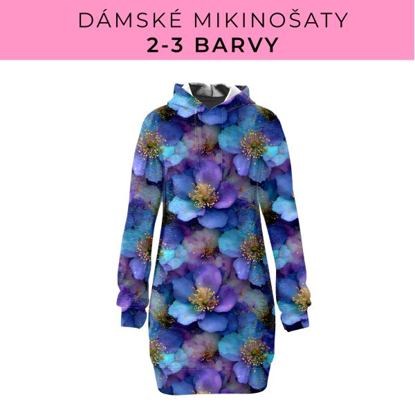 DÁMSKÝ střih - Mikinošaty 2-3 barvy